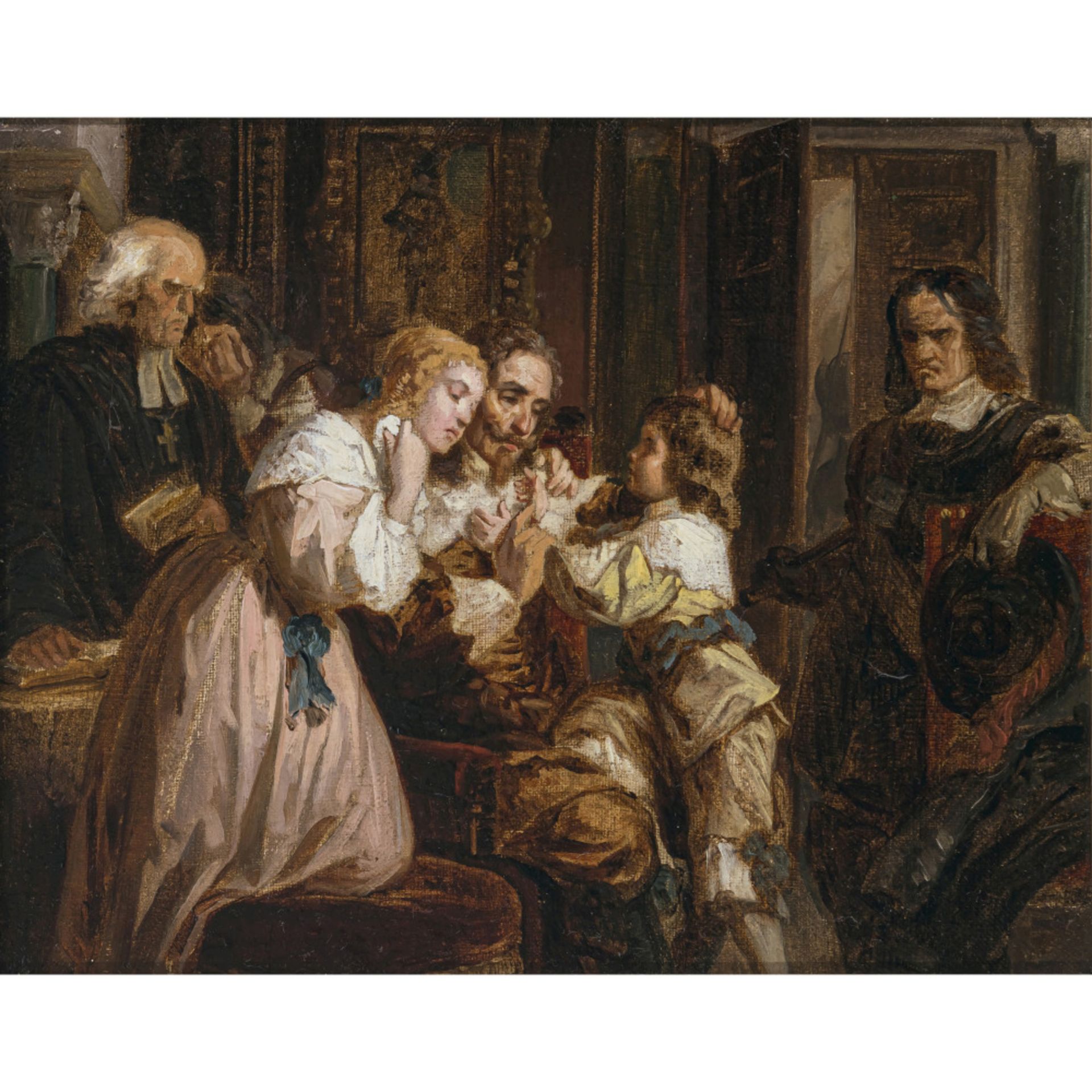 Julius Friedrich Anton Schrader, nach - King Charles Is farewell to his family