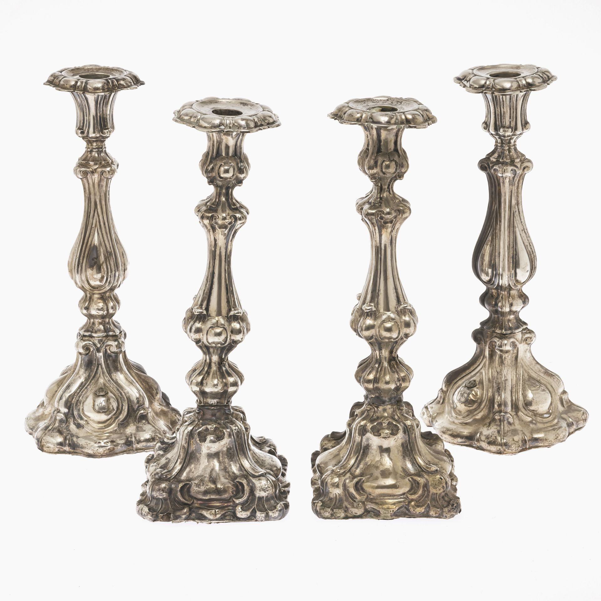 Four candlesticks - 19th century