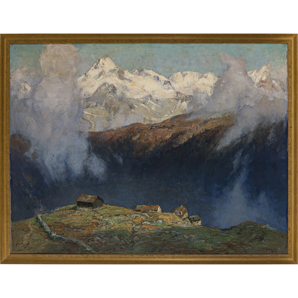 Franz Xaver Hoch - Morning at the Simplon Pass