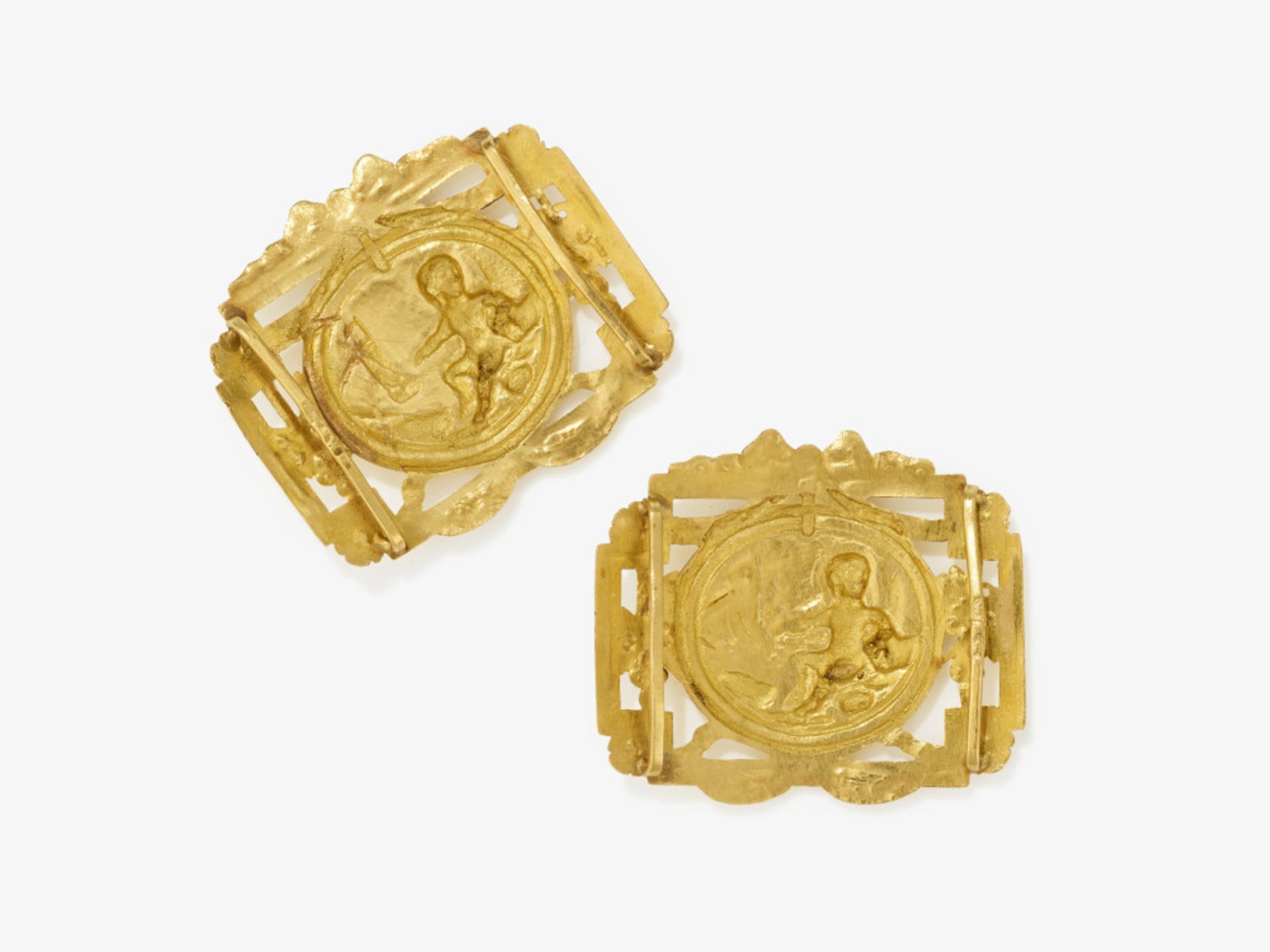 A pair of shoe buckles - Probably France, circa 1780 - Image 2 of 2