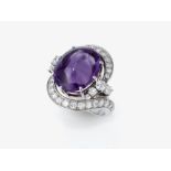 Ring mit Amethyst und Brillanten - Deutschland