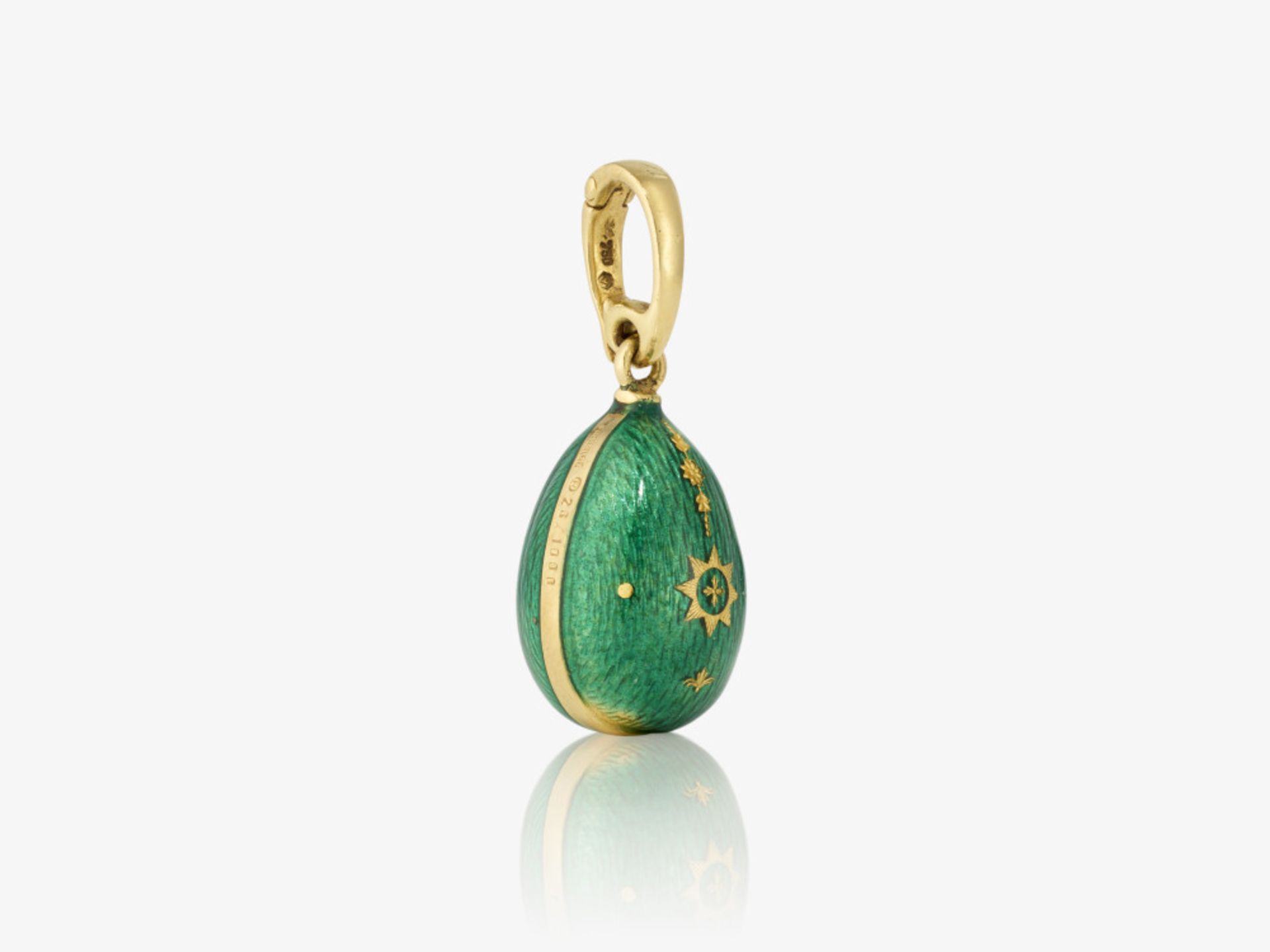 An easter egg pendant - Pforzheim, FABERGÉ VICTOR MAYER - Image 2 of 2