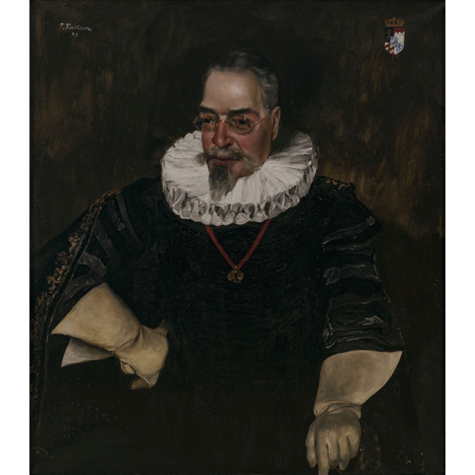 Paul Mathias Padua - Portrait of Ludwig Ferdinand of Bavaria in historical garb. 1931