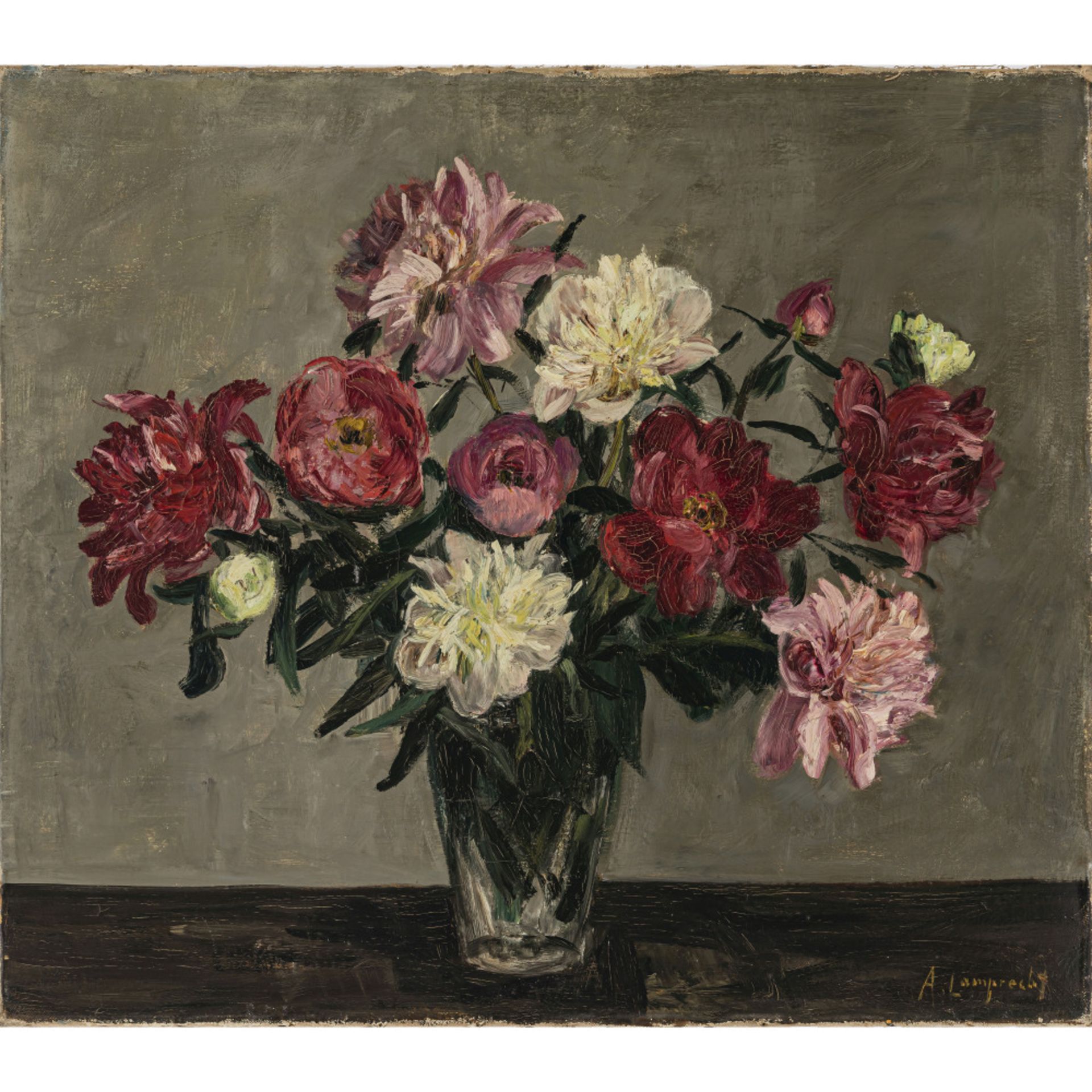 Anton Lamprecht - Floral still life with dahlias