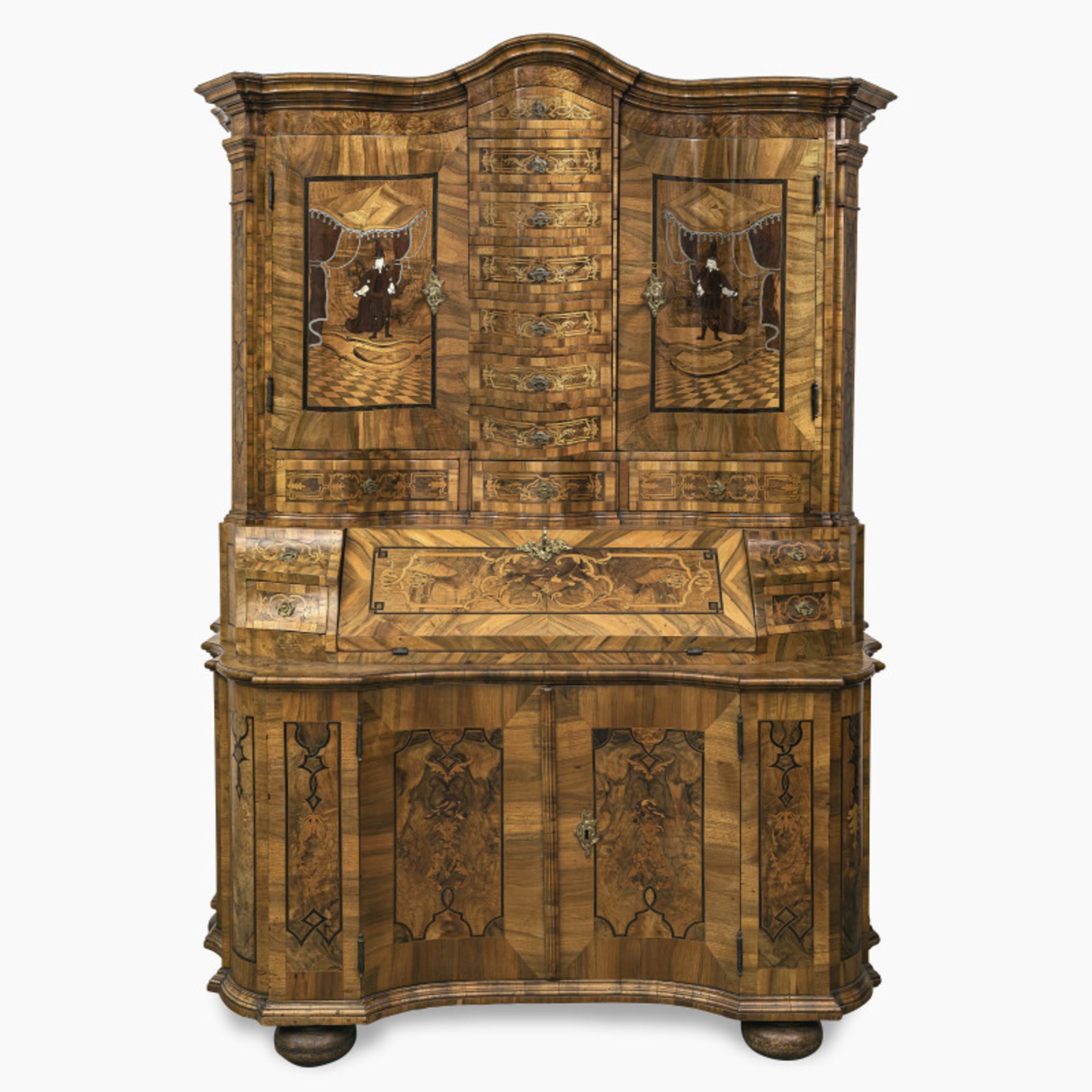 A bureau cabinet - Carl Maximilian Mattern (1705 Nuremberg - 1774 Würzburg), circle of, circa 1745 - Image 2 of 8