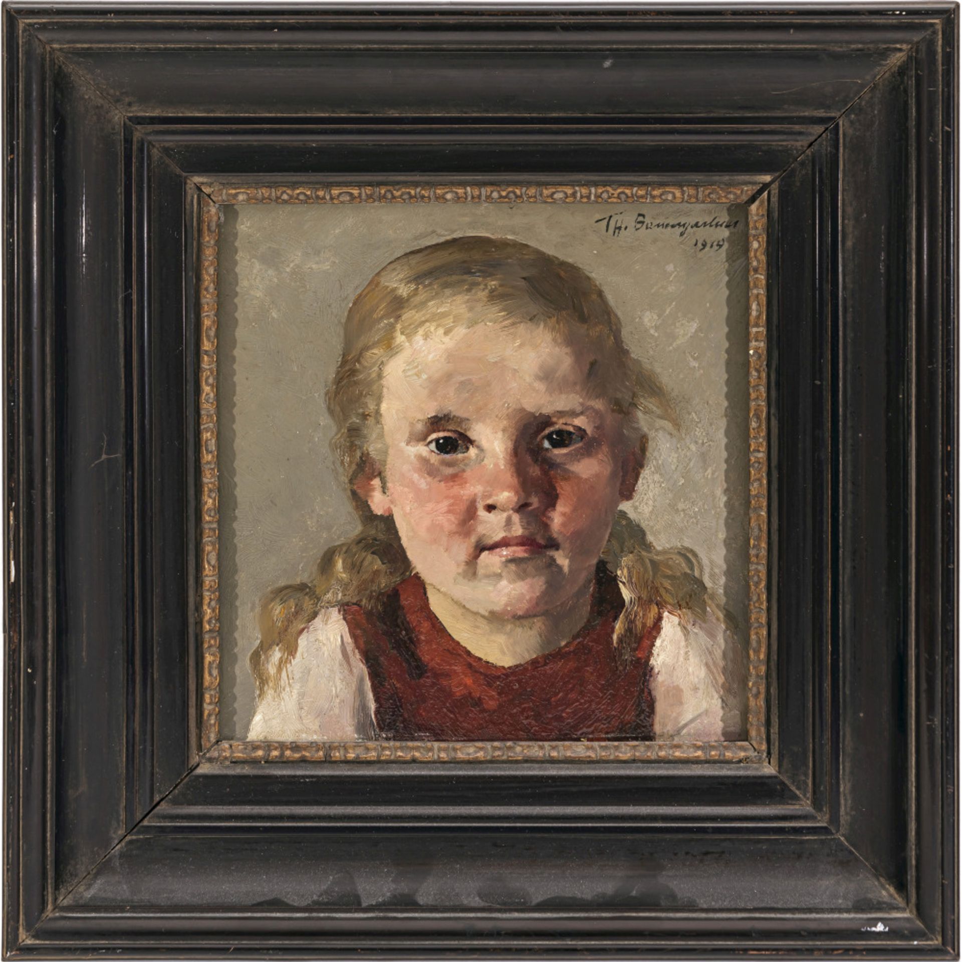 Thomas Baumgartner - Mädchenbildnis. 1919 - Bild 2 aus 2