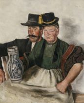 Paul Mathias Padua - Älteres Bauernpaar. 1934