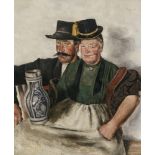 Paul Mathias Padua - Old peasant couple. 1934