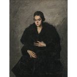 Thomas Baumgartner - Portrait of a lady in fur. 1917