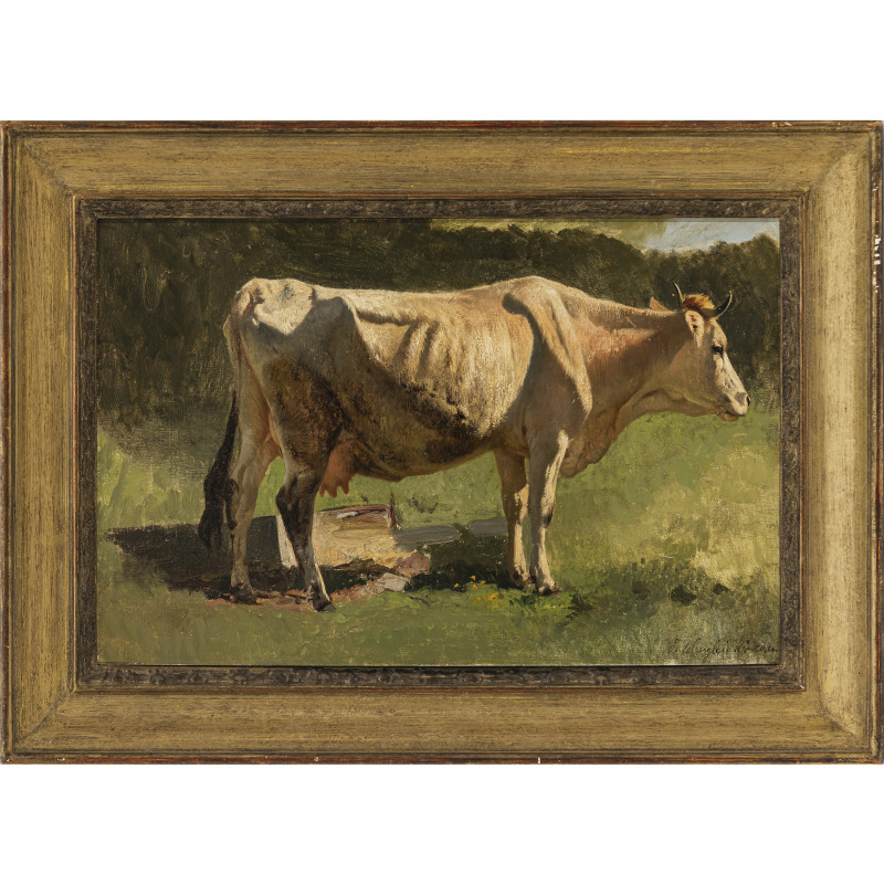 Josef Wenglein - Cow in a pasture - Image 2 of 2