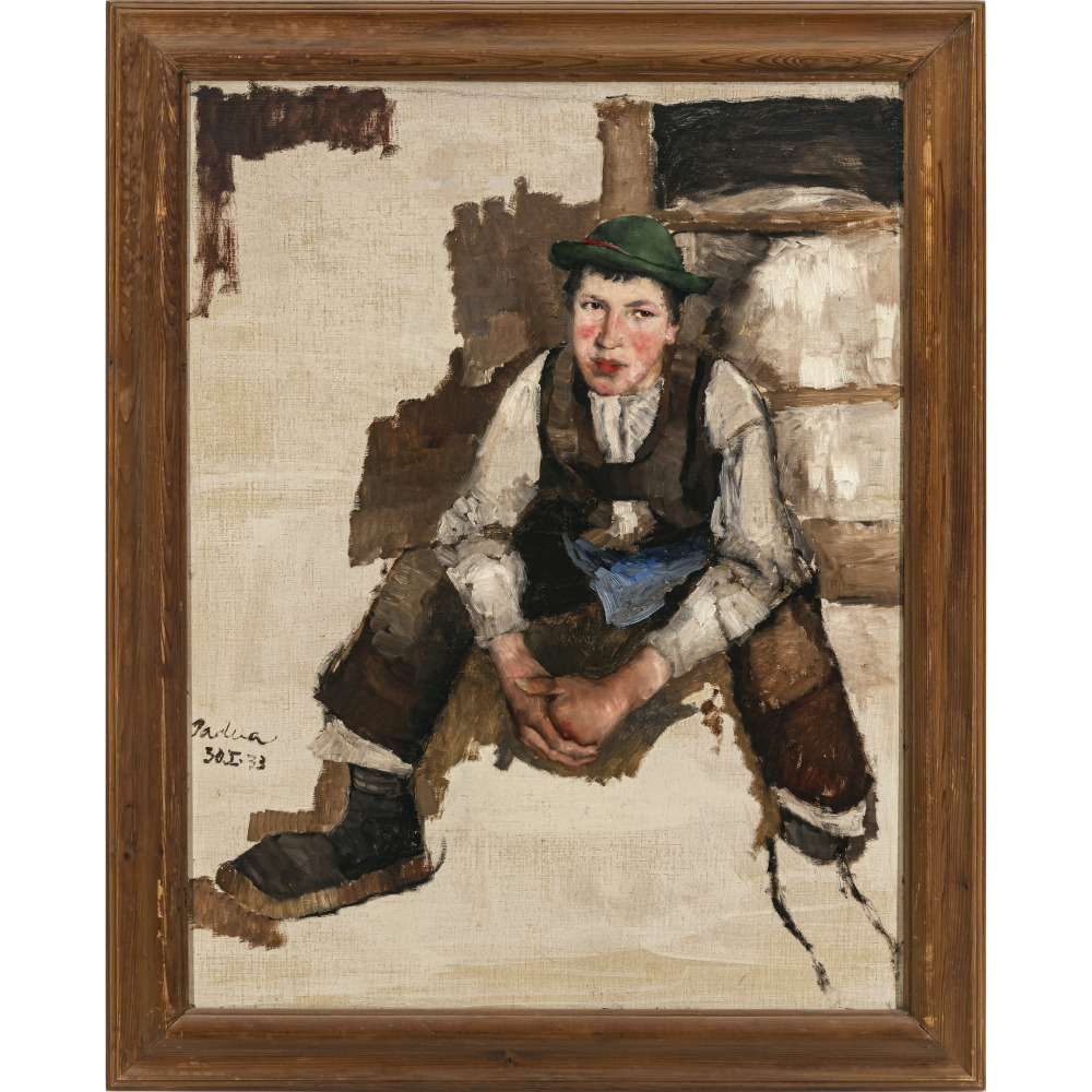 Paul Mathias Padua - Peasant boy. 1933 - Image 2 of 2