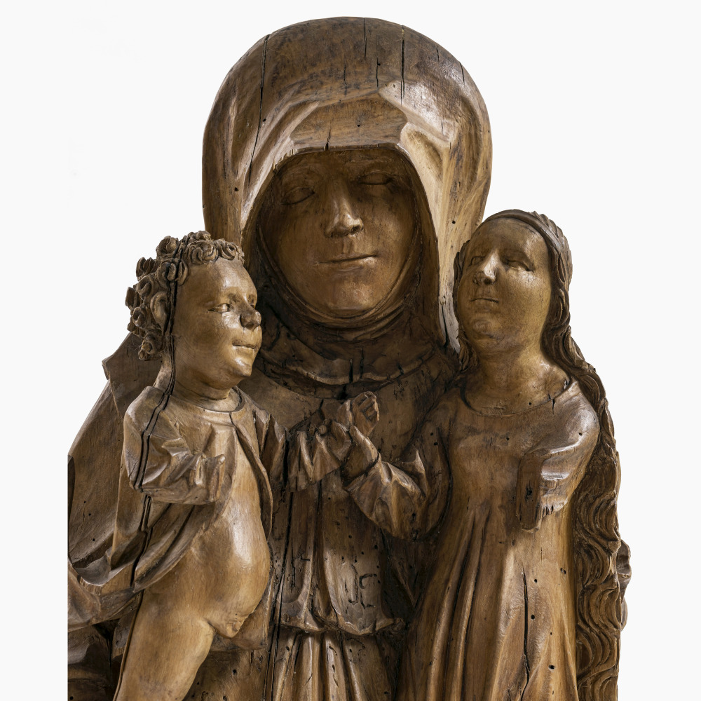 Virgin and Child with Saint Anne - Upper Swabia, circa 1520 - Image 3 of 3