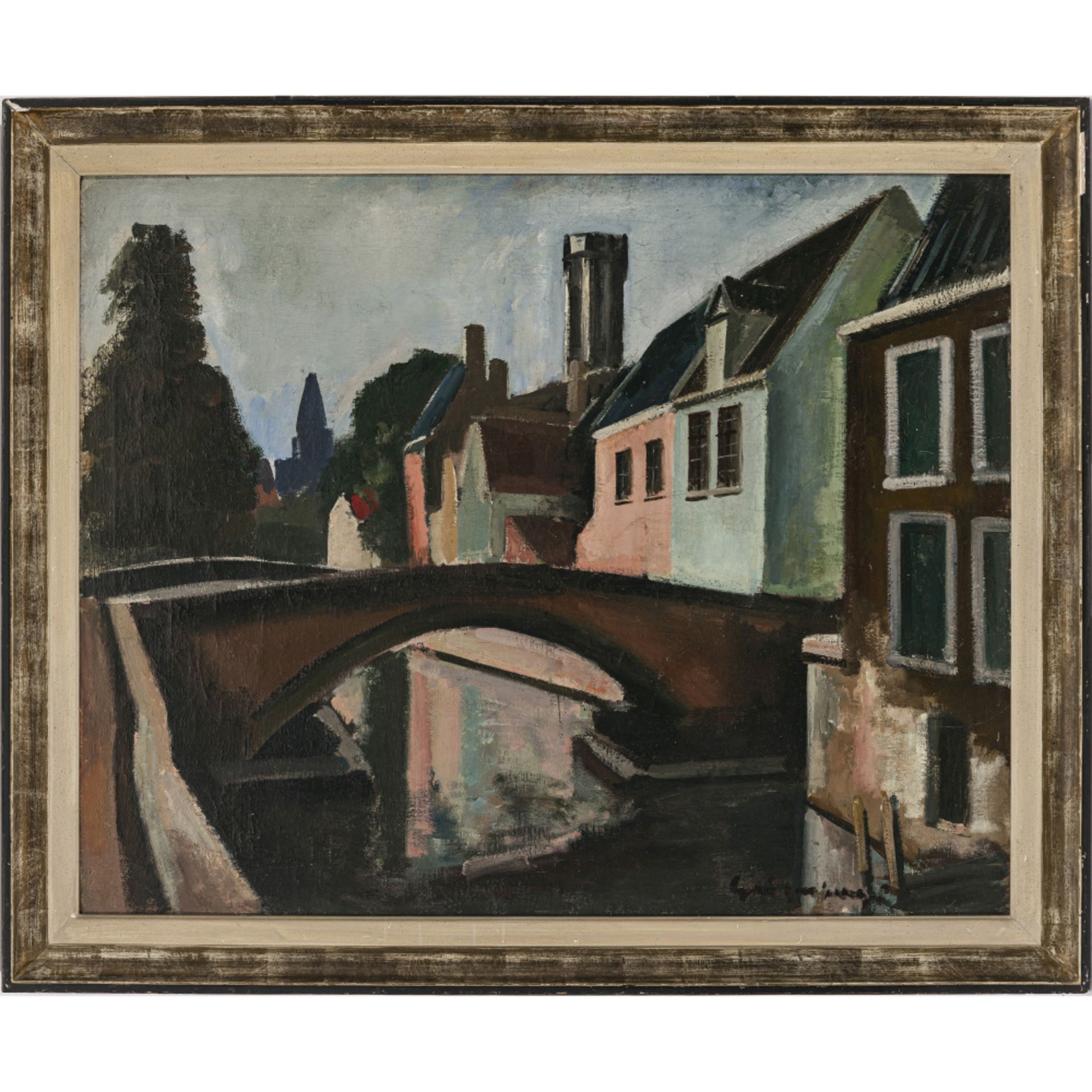 Otto Geigenberger - Canal in Bruges - Image 2 of 3