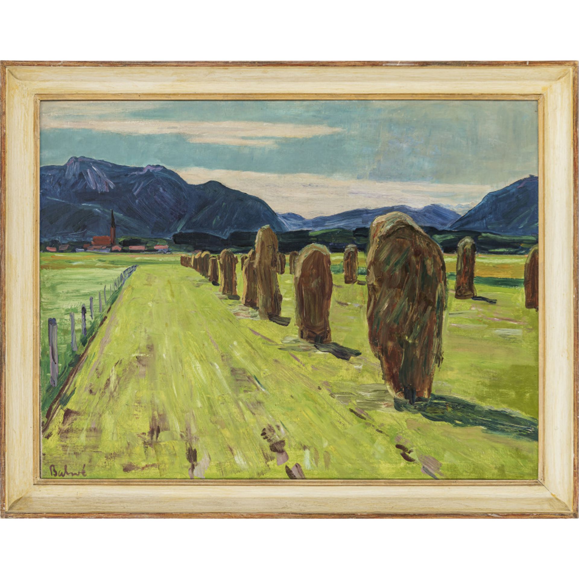 Arnold Balwé - Haystacks near Übersee - Image 2 of 2