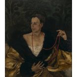 Paul Mathias Padua - Damenbildnis mit roter Kette. 1927