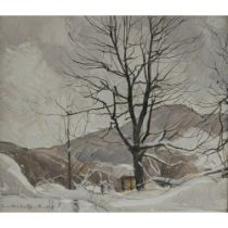 Hans Müller-Schnuttenbach - "Winterlandschaft". 1955