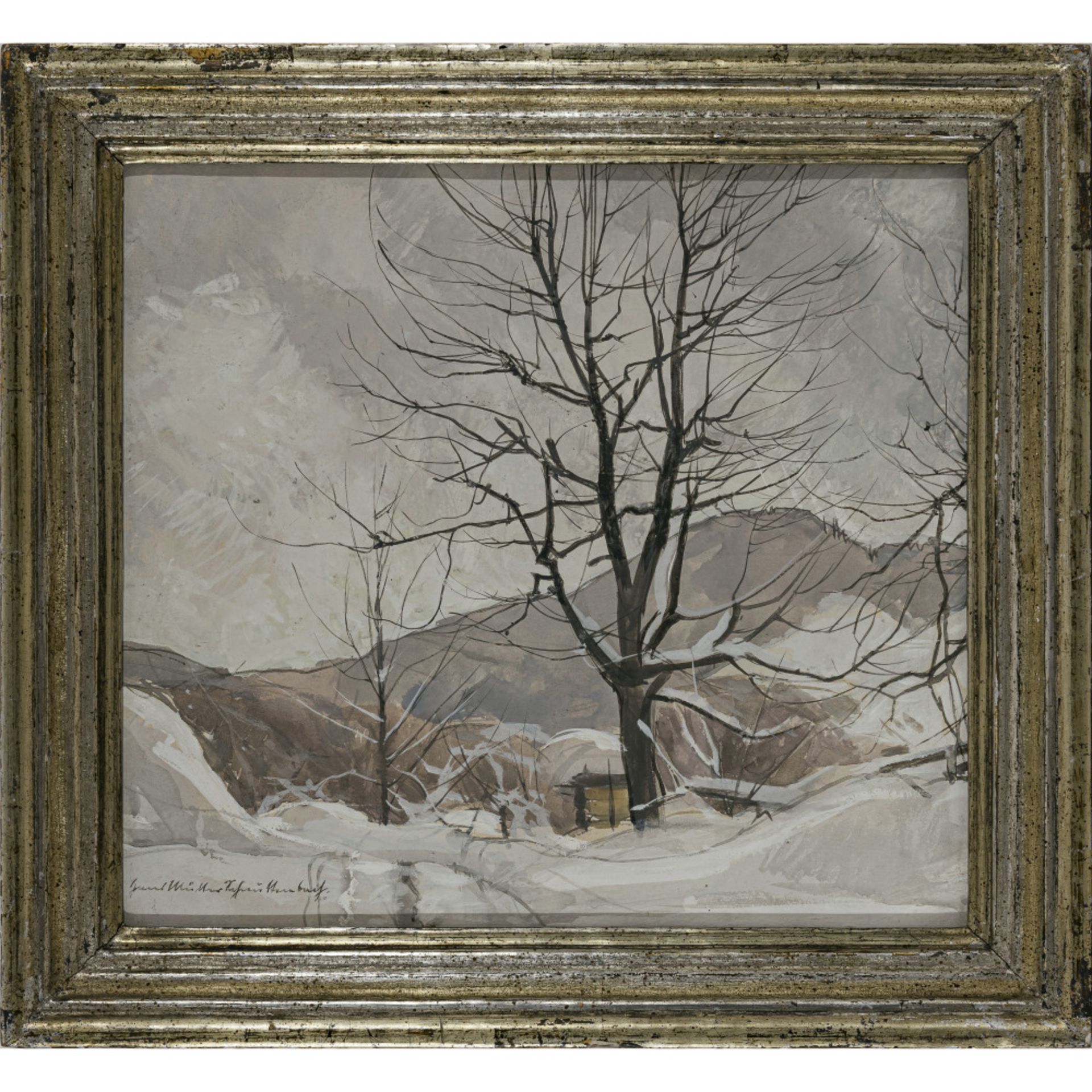 Hans Müller-Schnuttenbach - Winter landscape. 1955 - Image 2 of 3