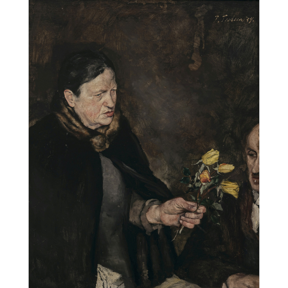 Paul Mathias Padua - Paar mit Blumen. 1934
