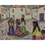 Elisabeth Balwé-Staimmer - Gypsies going to church