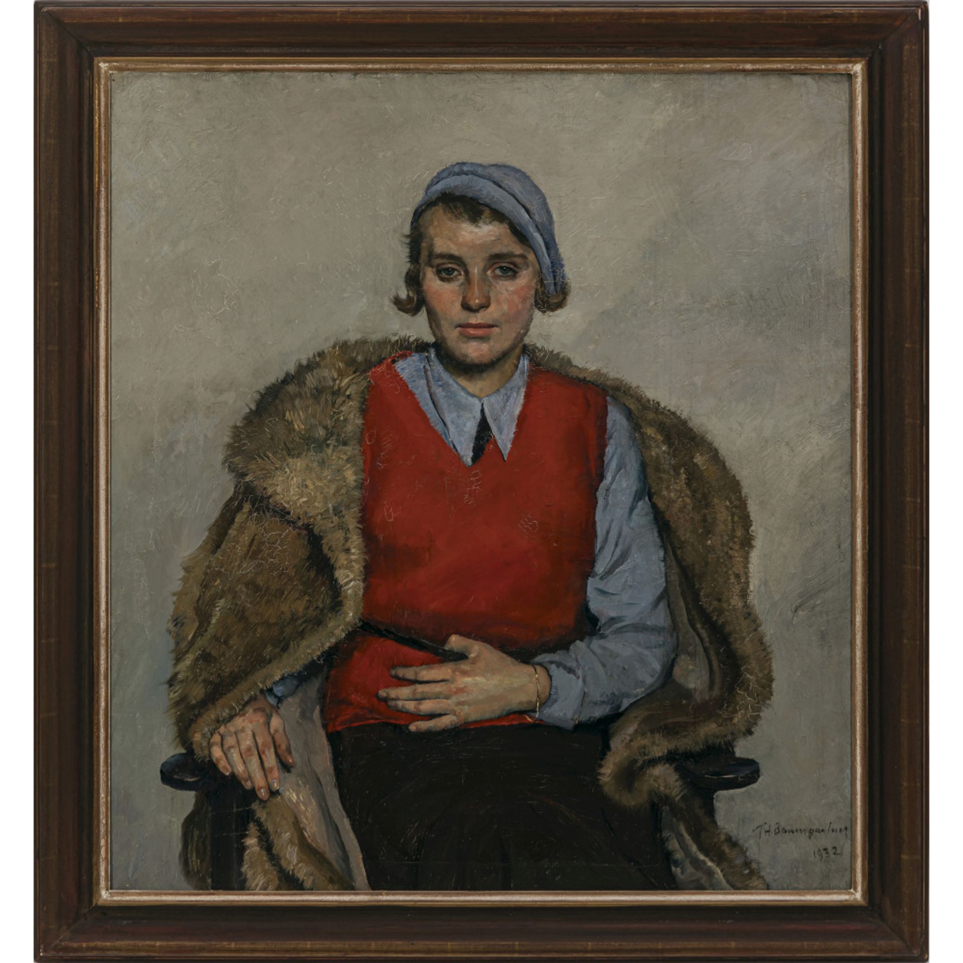 Thomas Baumgartner - Portrait of Carola Baumgartner. 1932 - Image 2 of 3