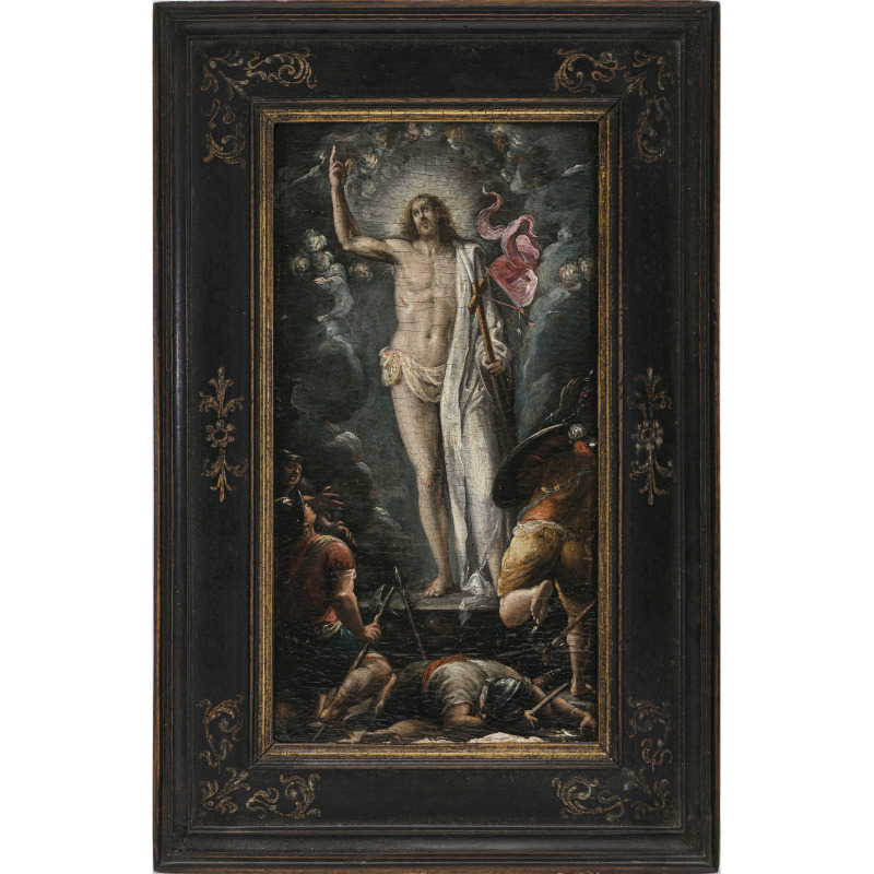 Flämisch last quarter of the 16th century - The Resurrection of Christ - Image 2 of 2