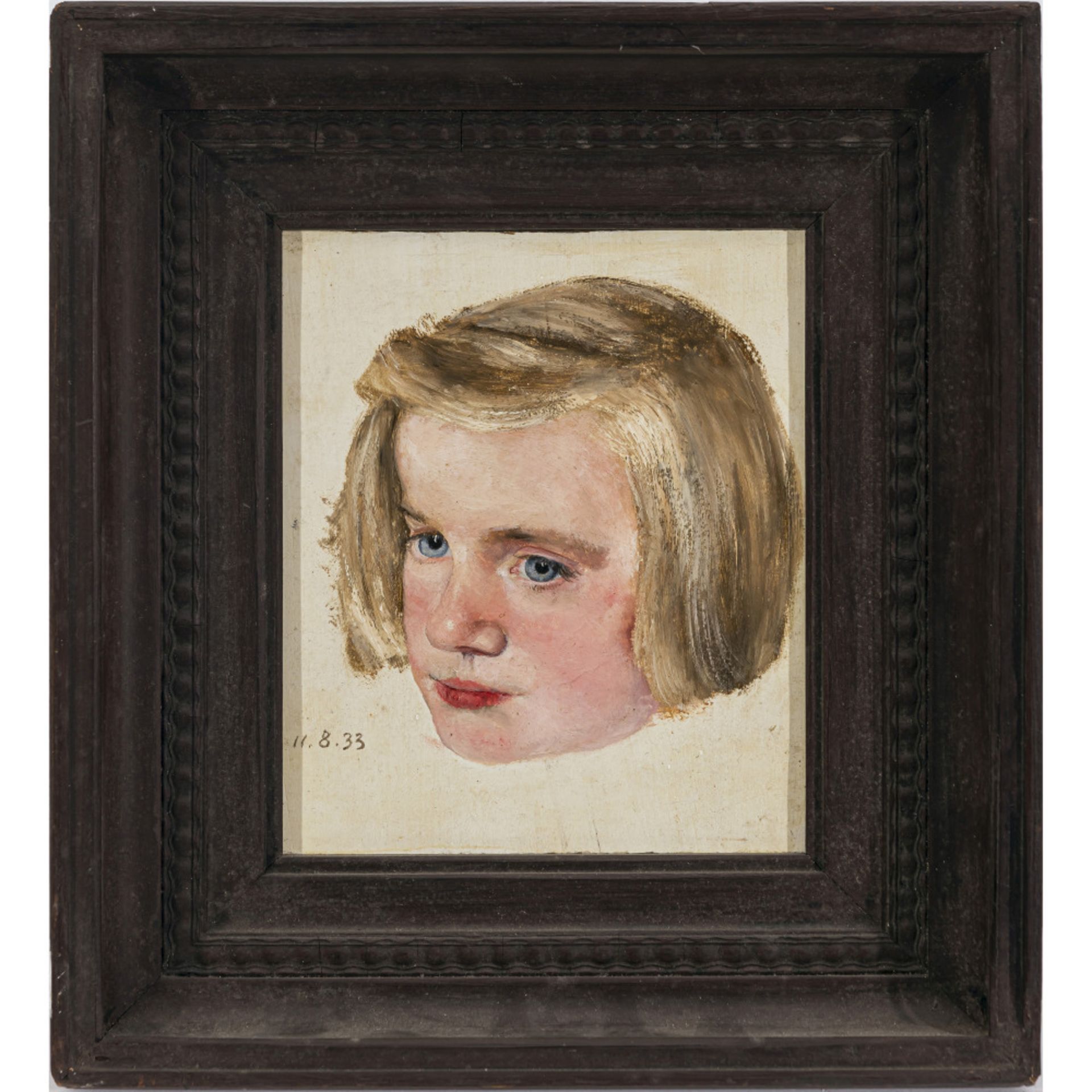 Paul Mathias Padua, zugeschrieben - Study of a girls head. 1933 - Image 2 of 2