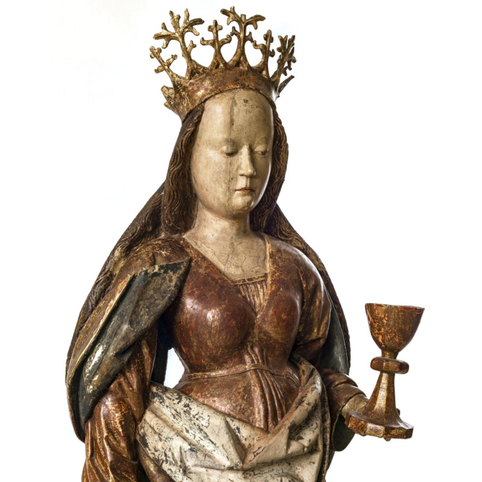 Hl. Barbara - Wohl Salzburg, um 1480 - Bild 4 aus 5