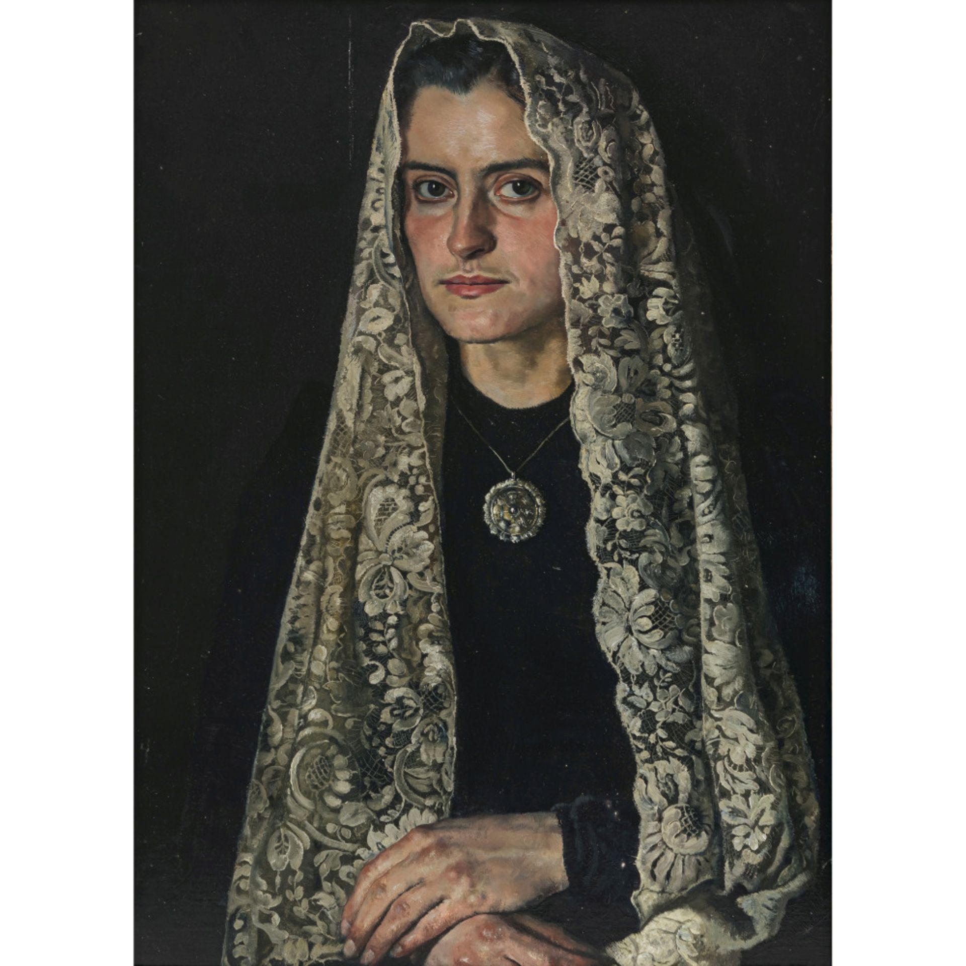 Thomas Baumgartner - Italian woman with lace headscarf