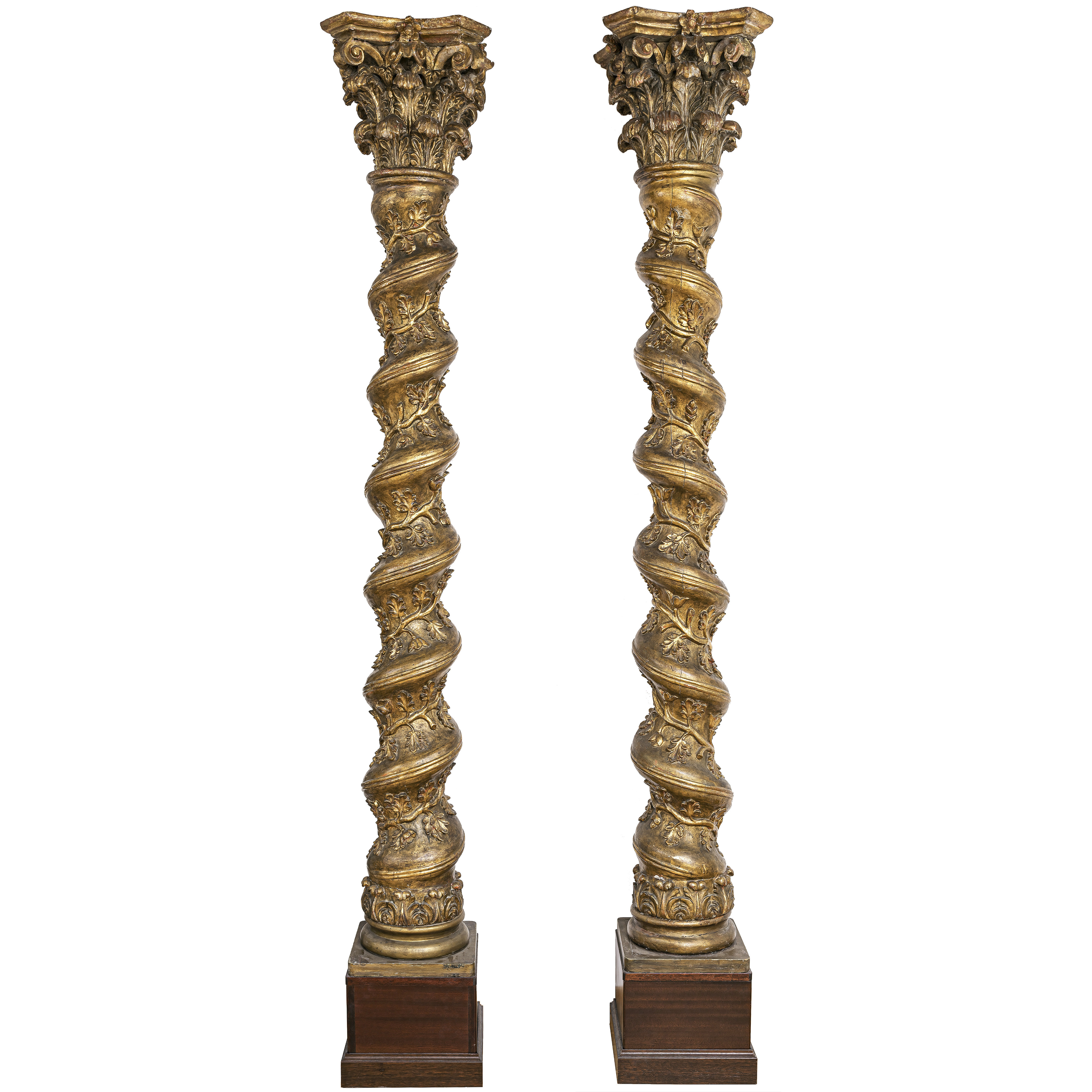 A pair of pillars - Italy, 17th/18th century
