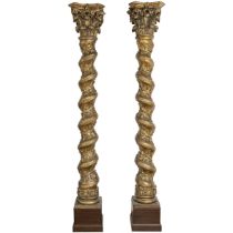 A pair of pillars - Italy, 17th/18th century