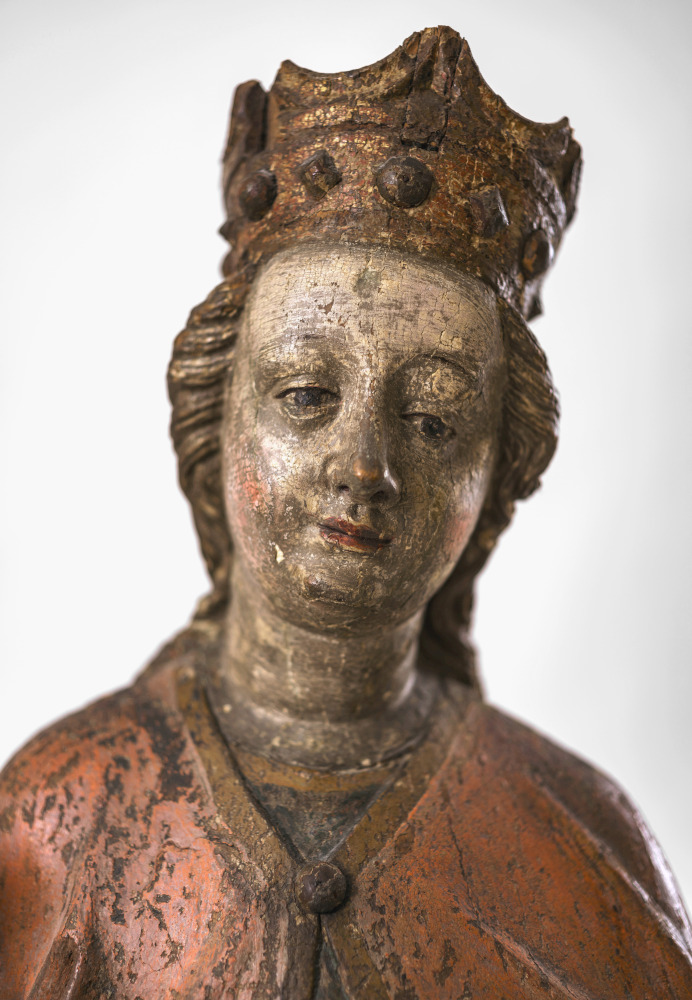 Saint Catherine - Salzburgian, circa 1440 - Image 4 of 5