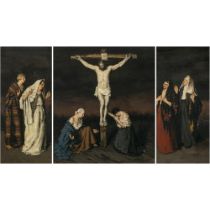 Péter Kálmán - Triptychon mit der Kreuzigung Christi