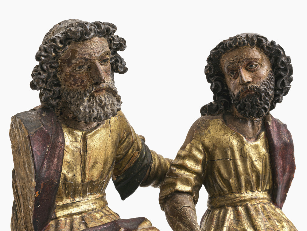 A pair of seated apostles - South German, circa 1600 - Image 3 of 3