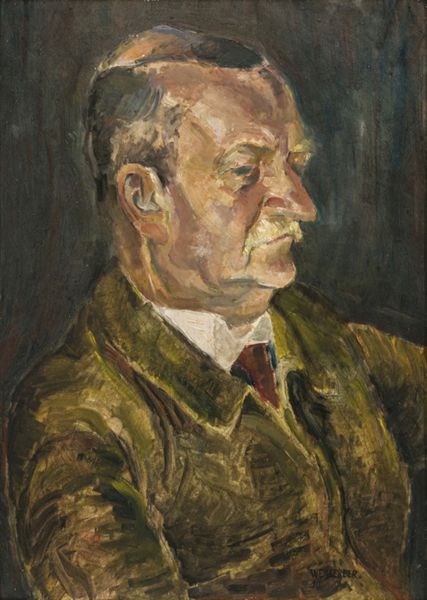 Albert Weisgerber - Herrenporträt. 1910