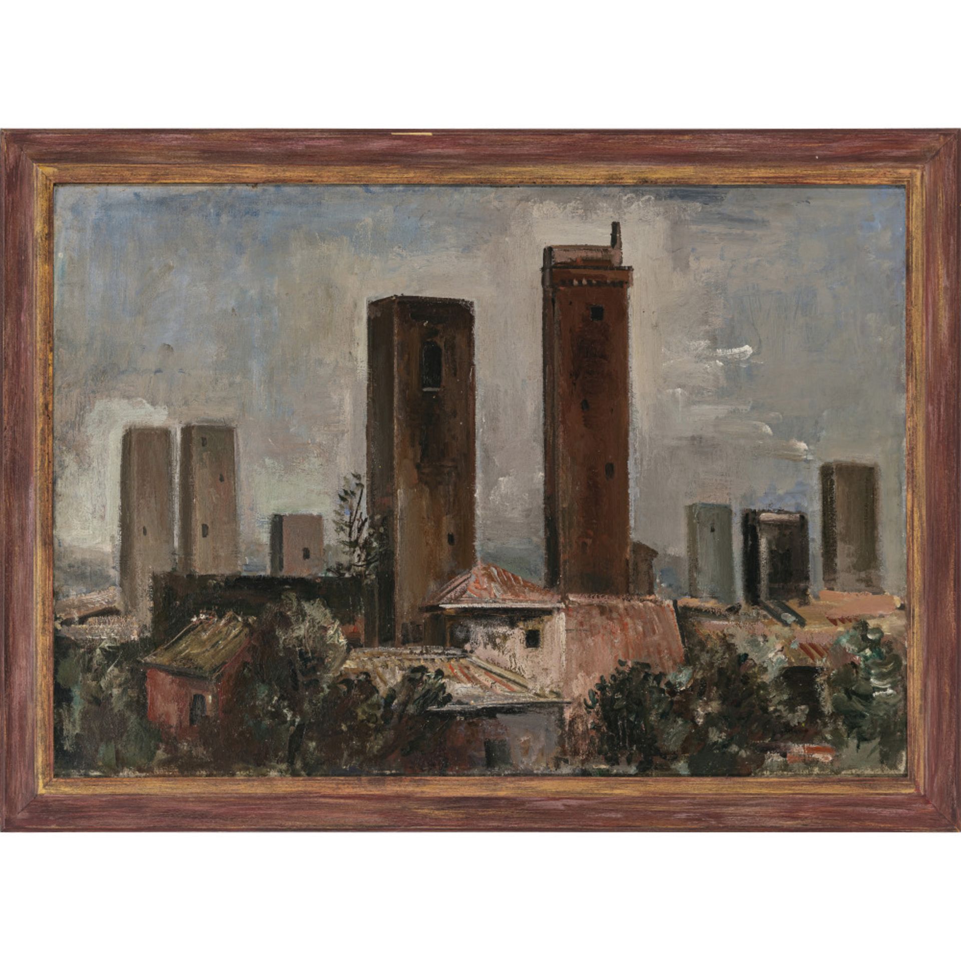 Otto Geigenberger - Südliche Landschaft. San Gimignano - Bild 2 aus 2