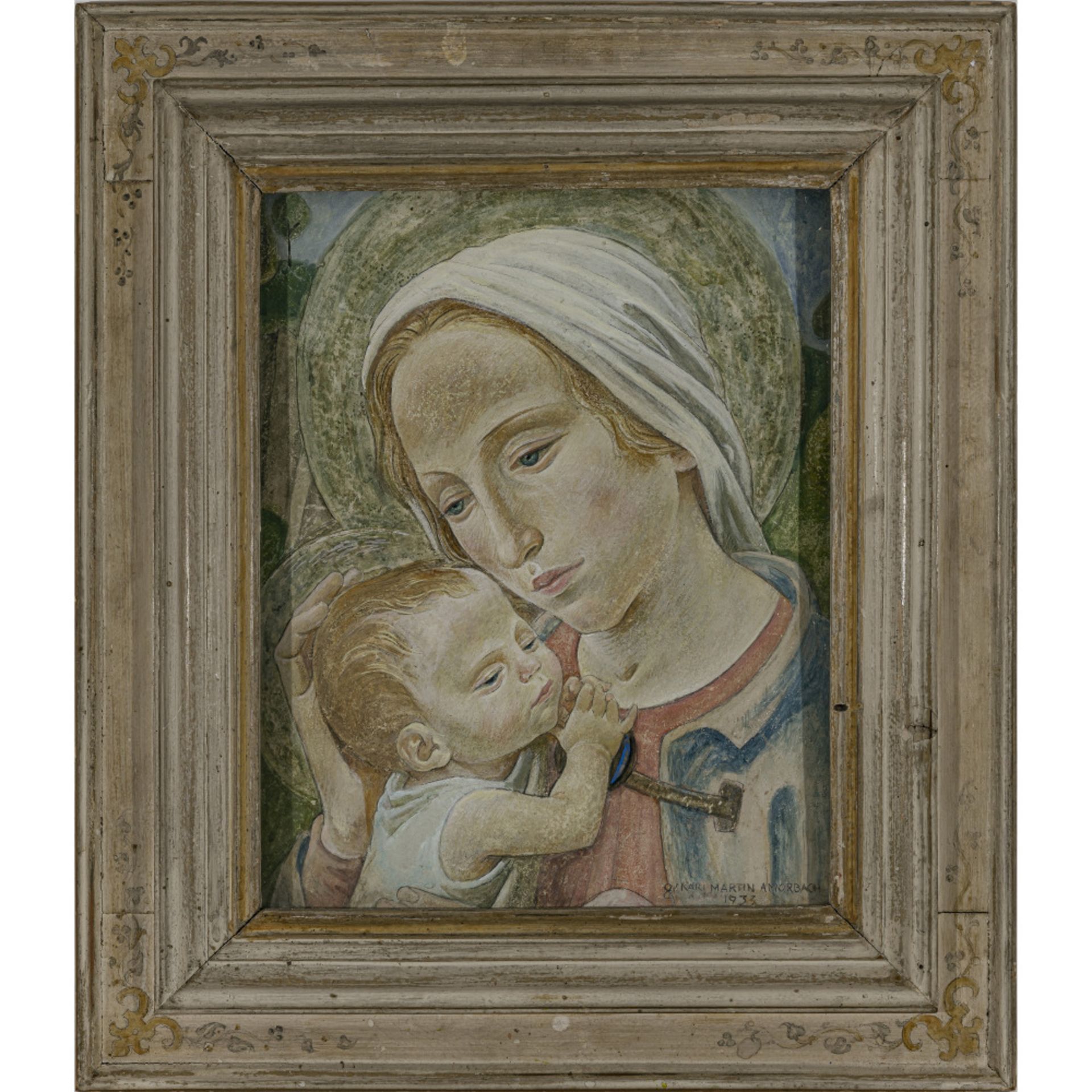 Oskar Martin-Amorbach - Maria mit Kind. 1933 - Bild 2 aus 2