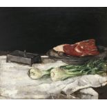 Paul Mathias Padua - Stillleben mit Fenchel und Fleisch. 1927