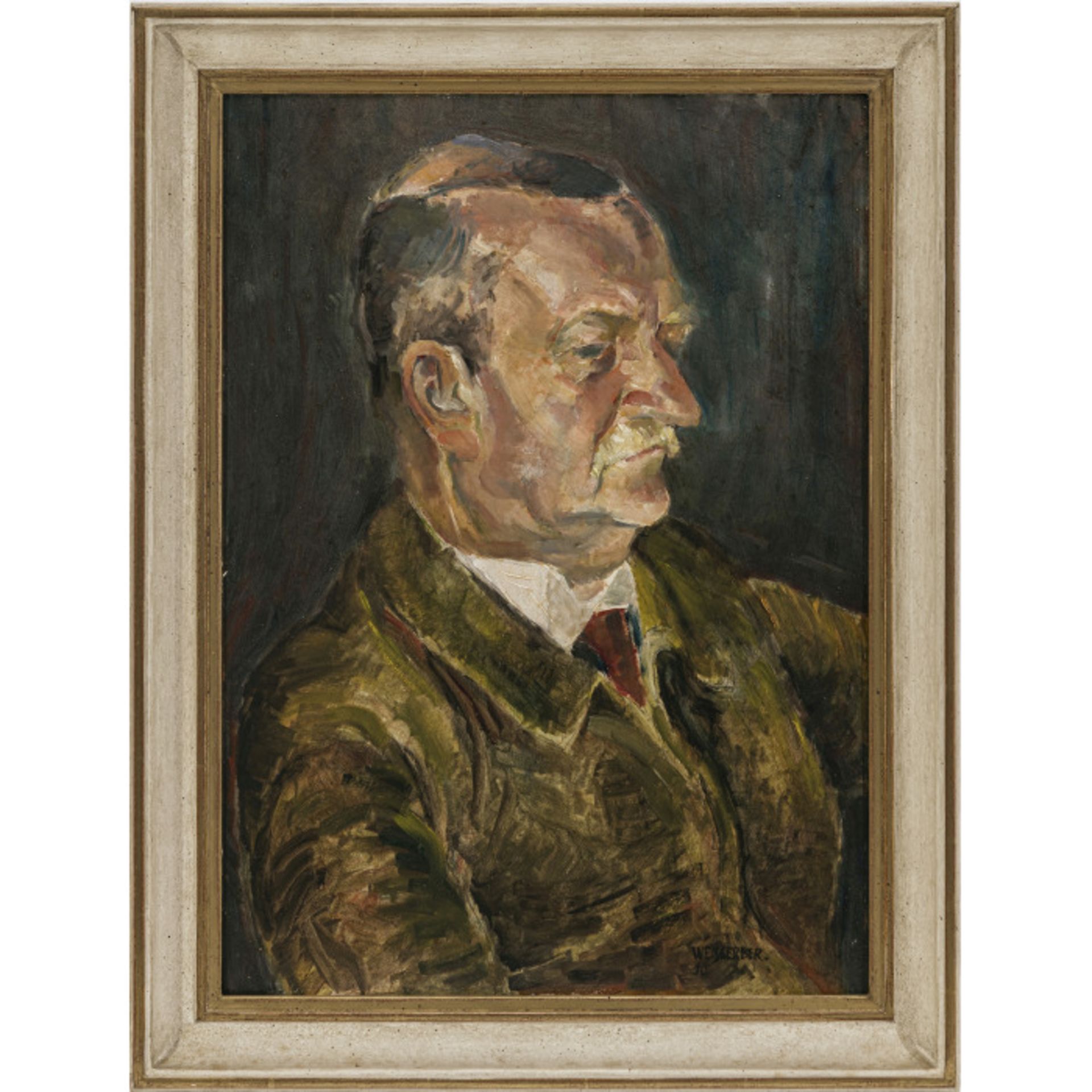 Albert Weisgerber - Herrenporträt. 1910 - Bild 2 aus 2