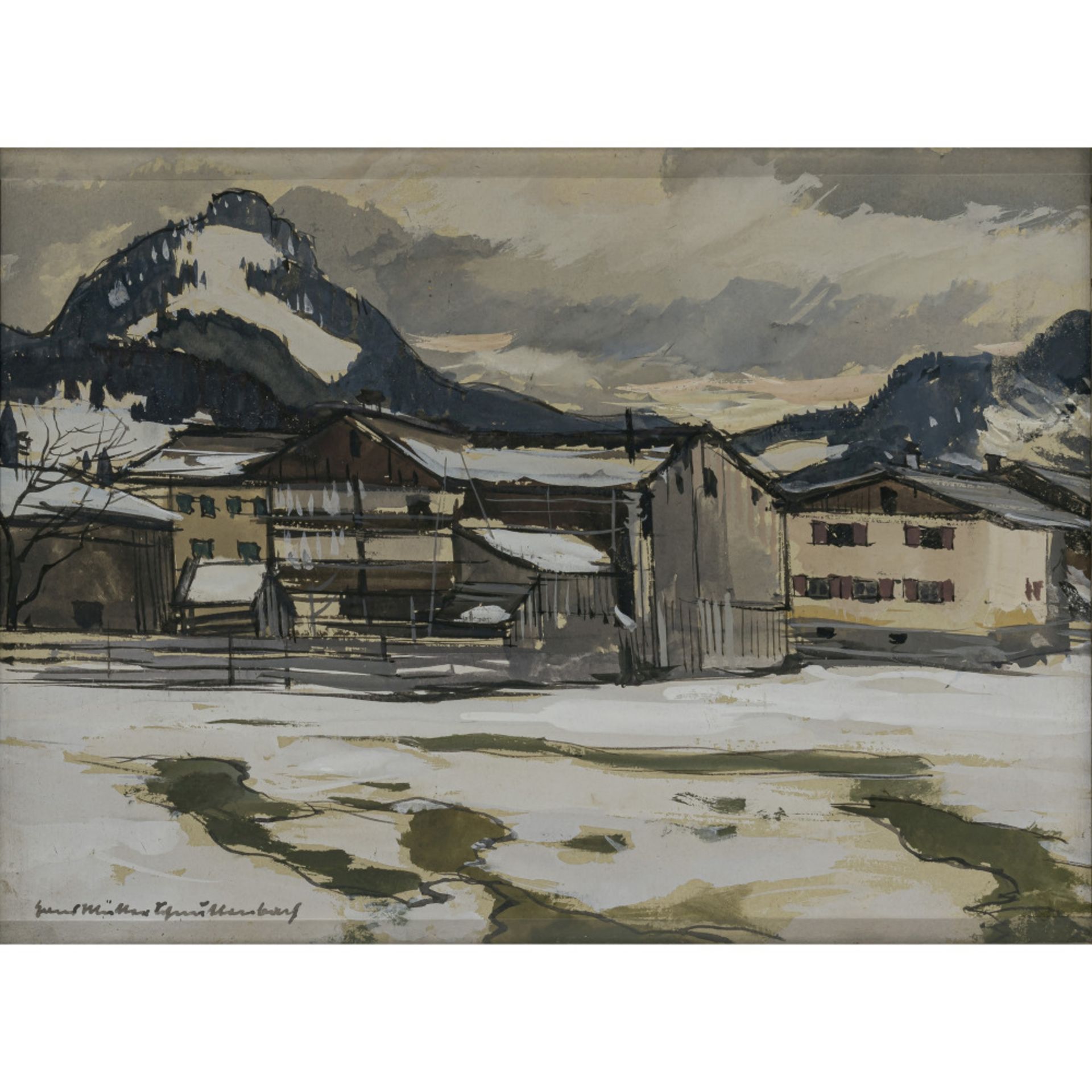 Hans Müller-Schnuttenbach - "Schneeschmelze". 1945