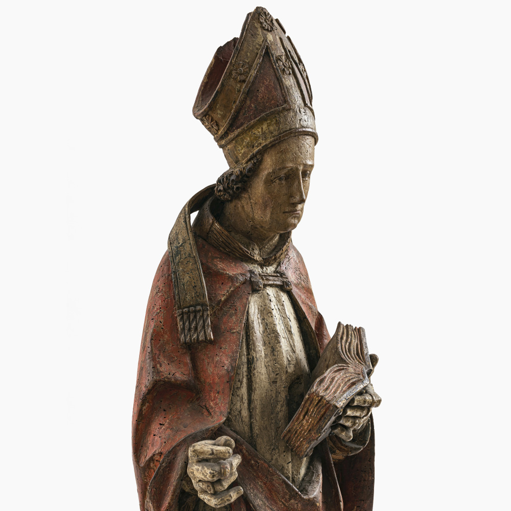Hl. Bischof - Süddeutsch, um 1490 - Bild 3 aus 3