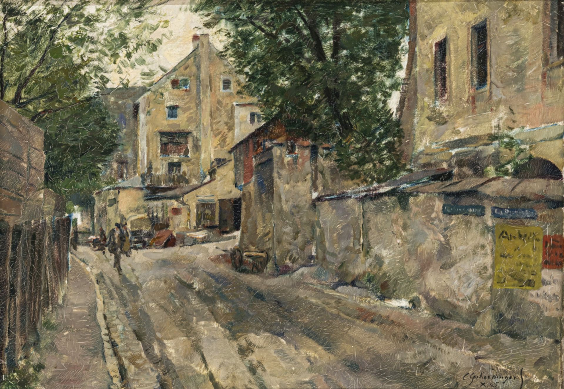 Constantin Gerhardinger - Street in Giesing (?). 1925