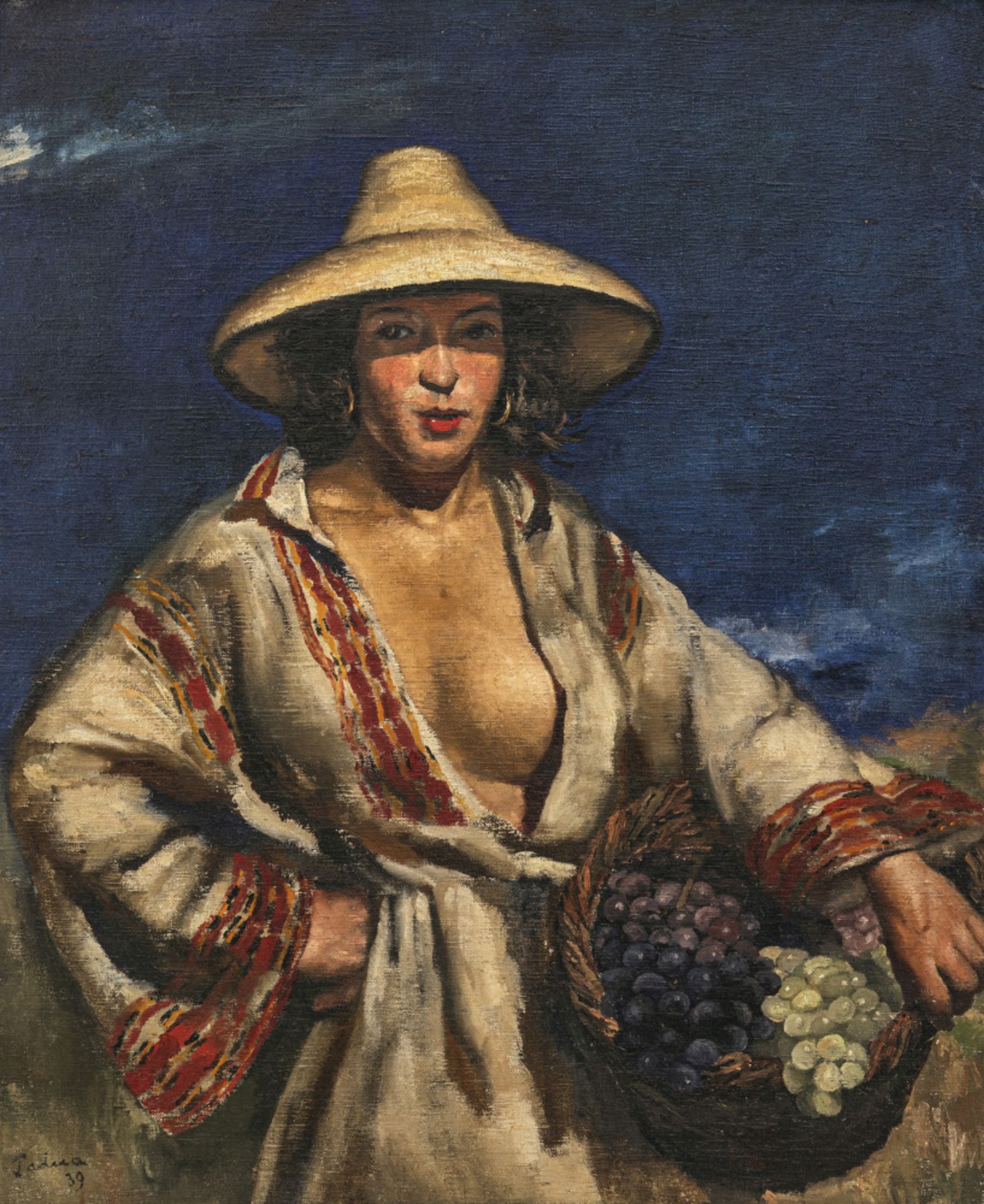 Paul Mathias Padua - Junge Frau mit Traubenkorb. 1939