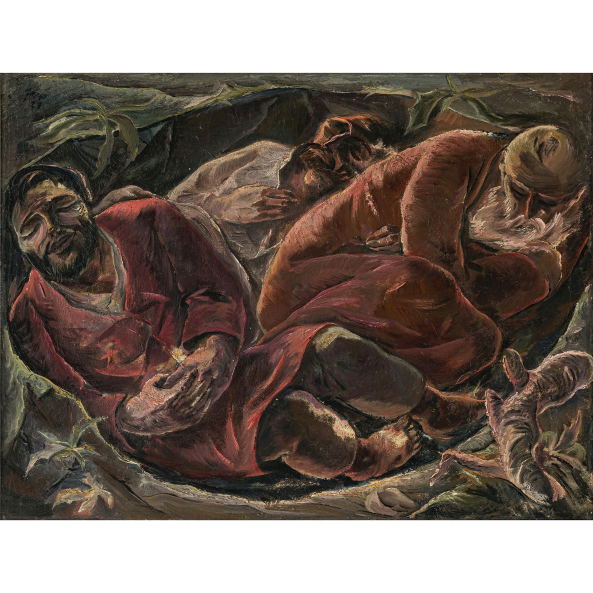 Willi Geiger - Drei Heilige schlafend. 1923