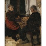 Paul Mathias Padua - Sitting peasant couple