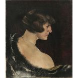 Unbekannt 1st half of the 20th century - Portrait of a lady with a fur stole