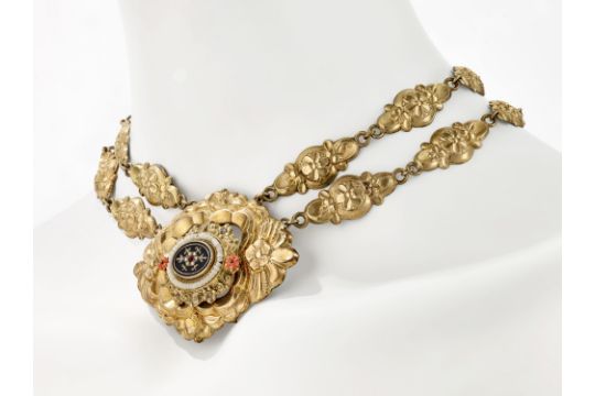 A necklace and brooch - South Germany, 2nd half of the 19th century - Image 2 of 3