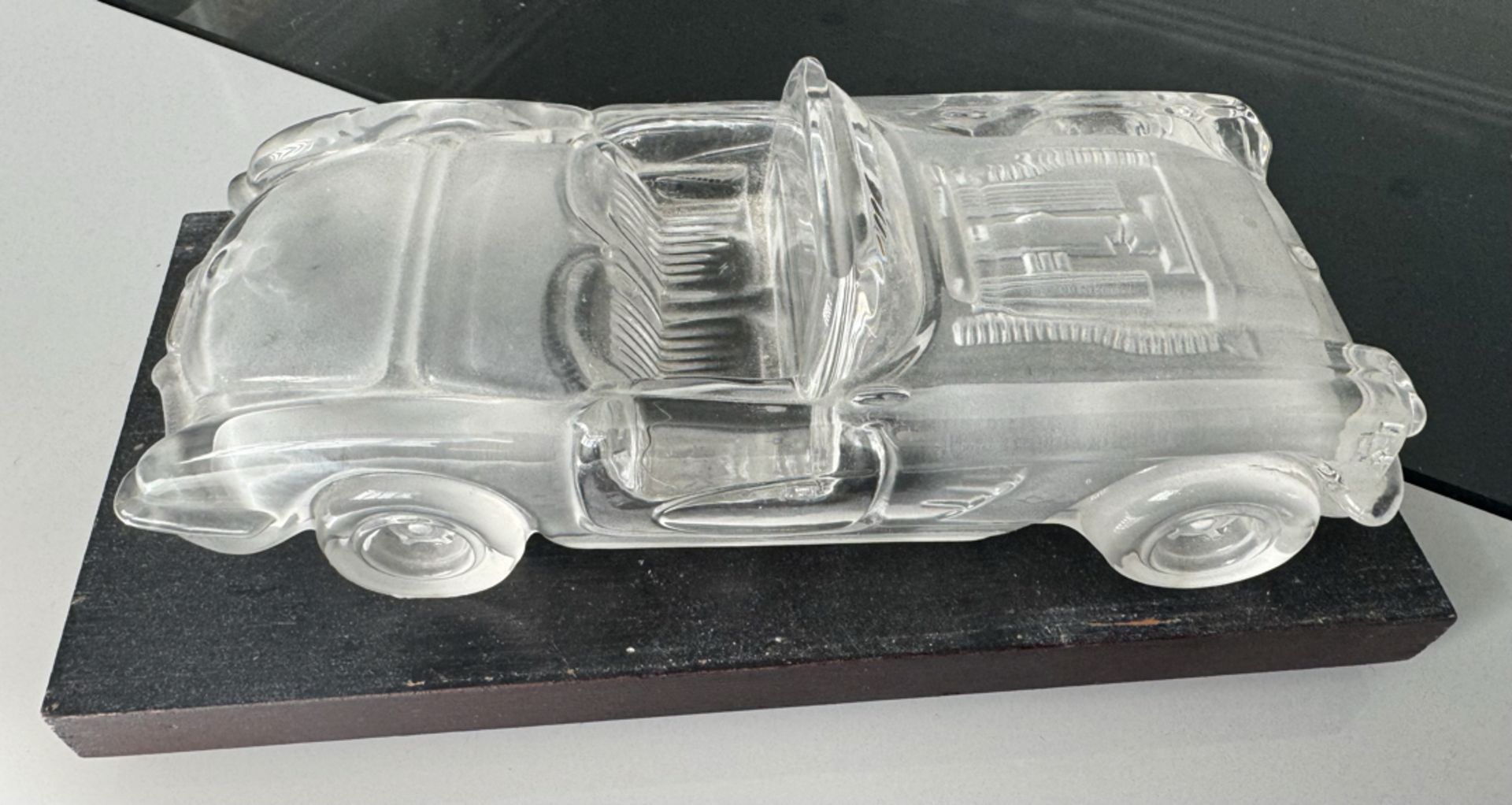 Hofbauer 1959 Corvette Glass Crystal Car Display with Base