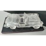 Hofbauer 1959 Corvette Glass Crystal Car Display with Base