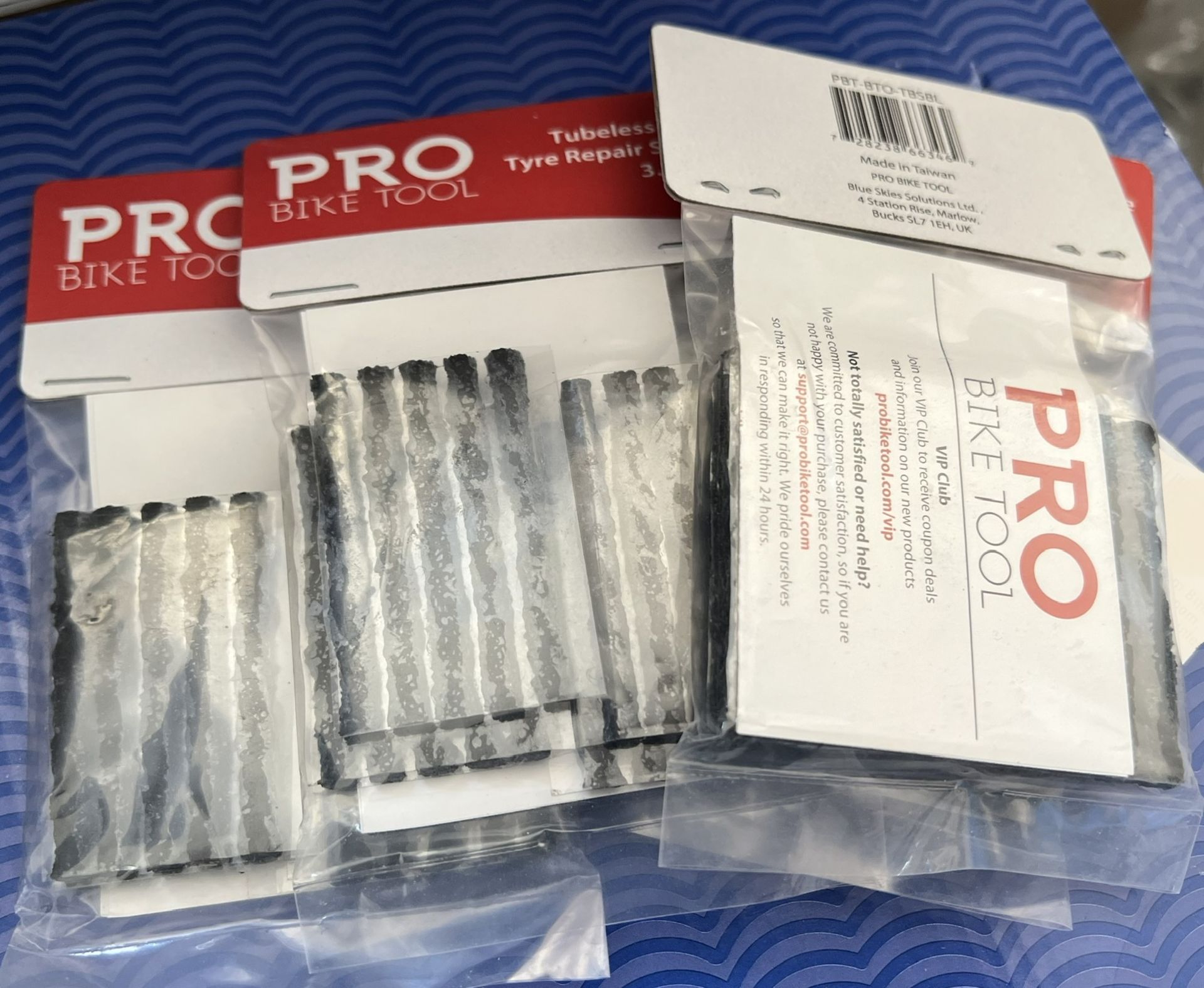 20 x Pro Bike Tool Pack of 20 Tubeless Bike Tyre Repair Kit Black Strips 3.5mm - (NEW) - RRP £159+! - Image 3 of 7