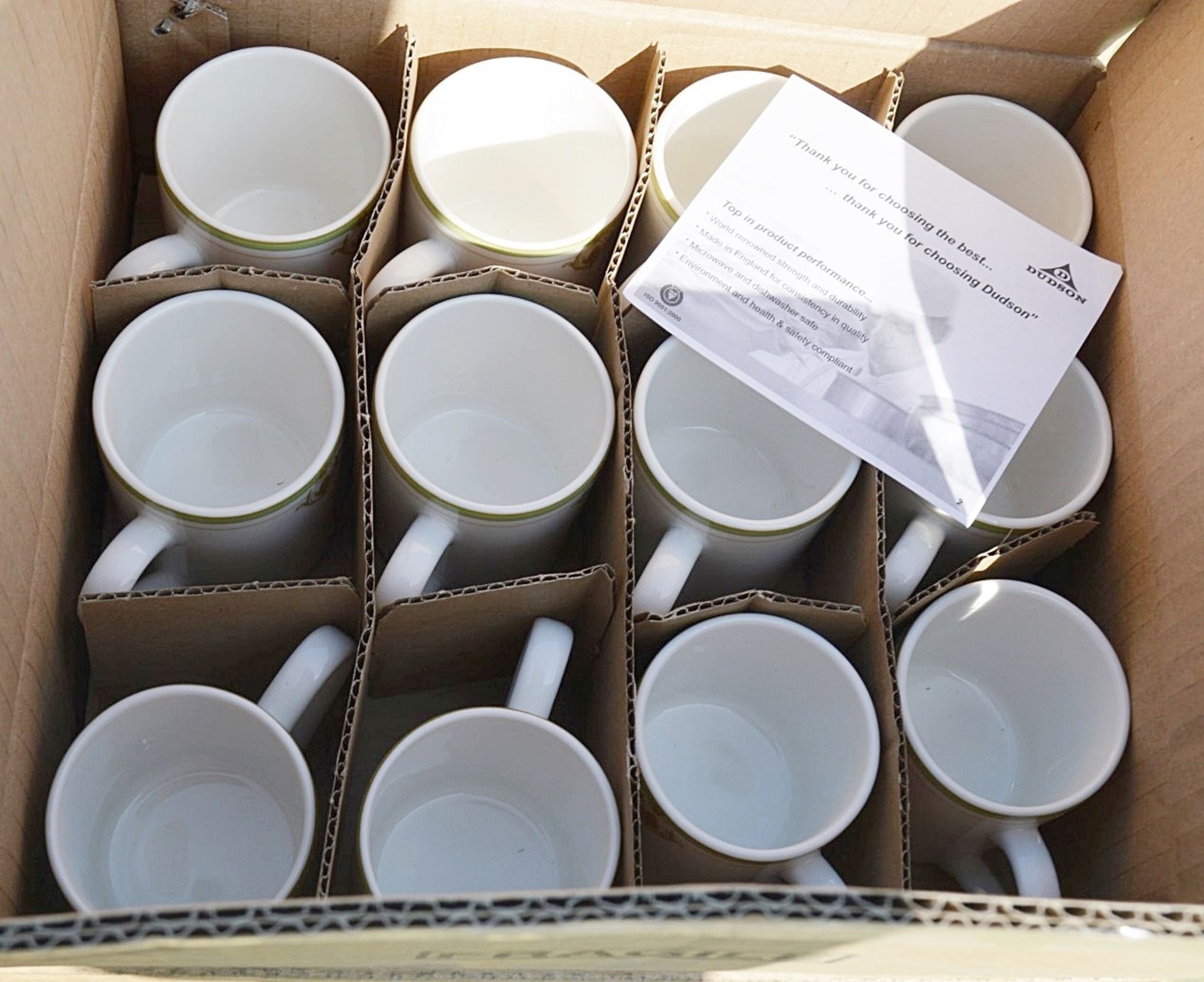 18 x DUDSON Fine China 'Georgian' Espresso Cups with 'Famous Branding' - NEW - Image 2 of 6